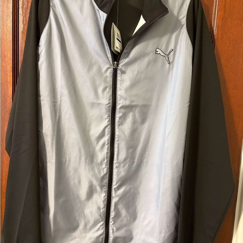 Puma Black and Gray Windbreaker Jacket